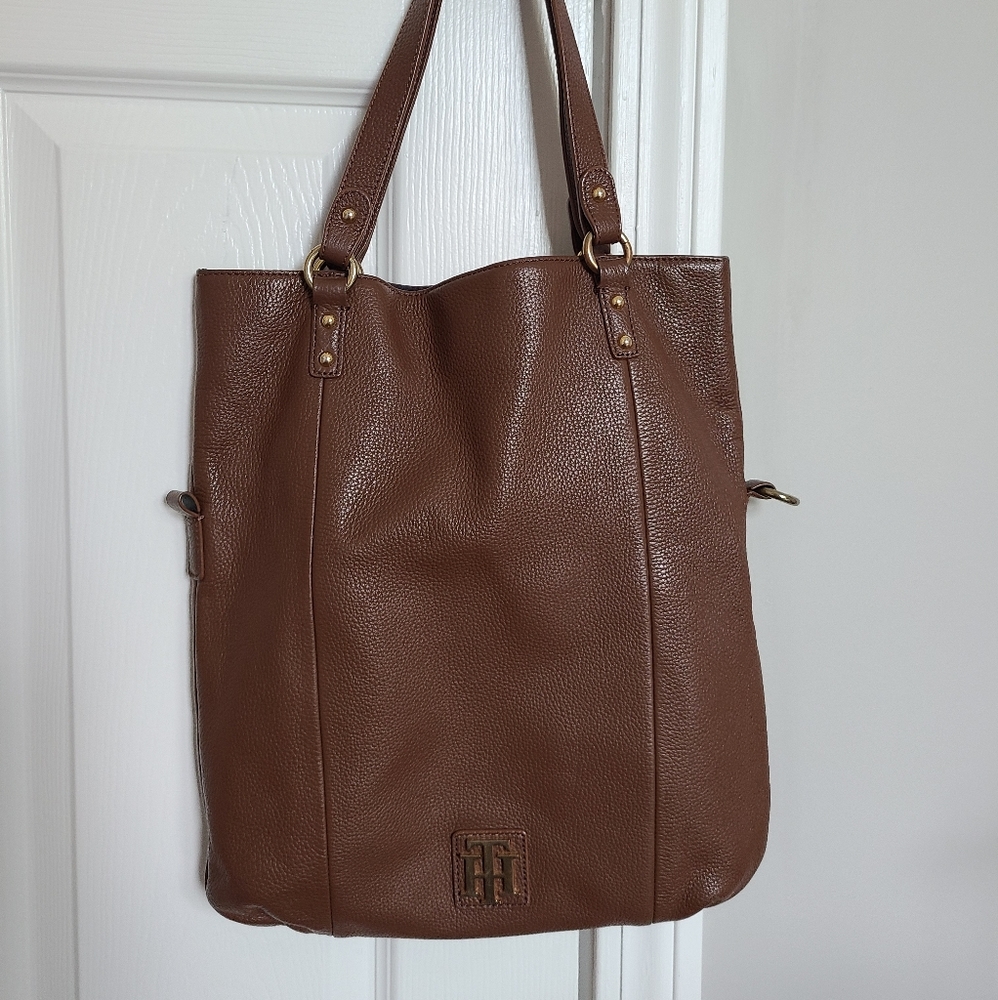 Tommy Hilfiger brown pebble handbag crossbody bag